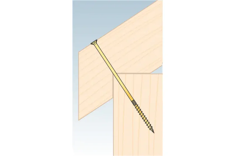 Konstrukční tesařský vrut 4x40 TORX T20 Zn ZH zápustná hlava (400 ks/bal)