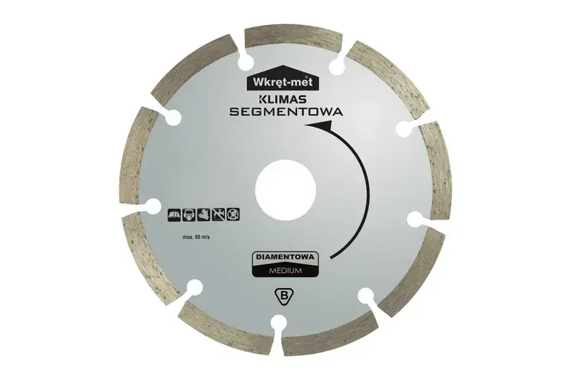 Diamantový řezný kotouč segmentový MEDIUM 180 x 22,23 mm na kámen, beton, cihlu