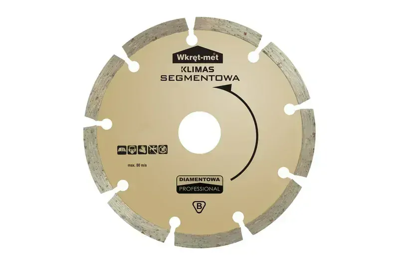 Diamantový řezný kotouč segmentový PROFESSIONAL 115 x 22,23 mm na kámen, beton, cihlu