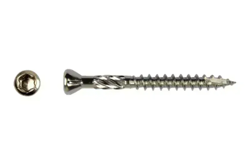 Terasový vrut 5x70 TORX T25 nerez C2 s redukovanou hlavou (200 ks/bal + BIT)