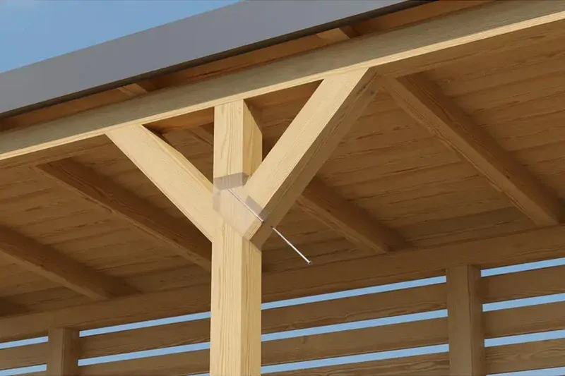 Konstrukční vrut do dřeva KLIMAS 8x80 TORX zápustná hlava TX40 žlutý Zn (50 ks v balení)