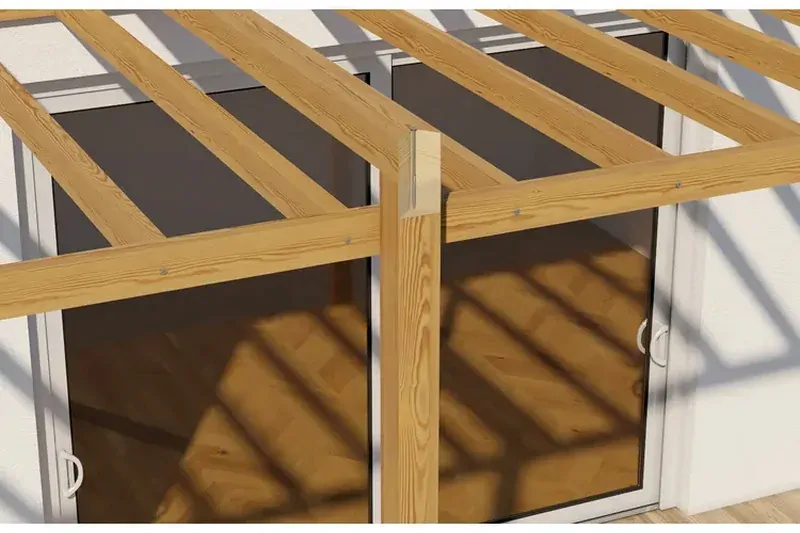 Konstrukční vrut do dřeva KLIMAS 8x80 TORX zápustná hlava TX40 žlutý Zn (50 ks v balení)