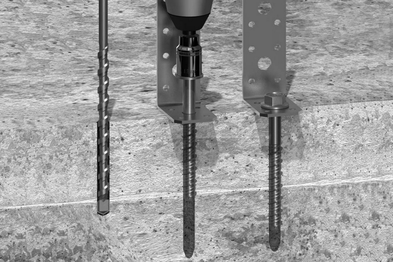Tvrzený šroub do betonu 7,5 x 80 mm šestihranná hlava s límcem SW10 (50 ks/bal)