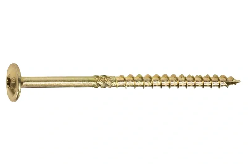 Konstrukční tesařský vrut 6x90 TORX T30 Zn TH talířová hlava (100 ks/bal)