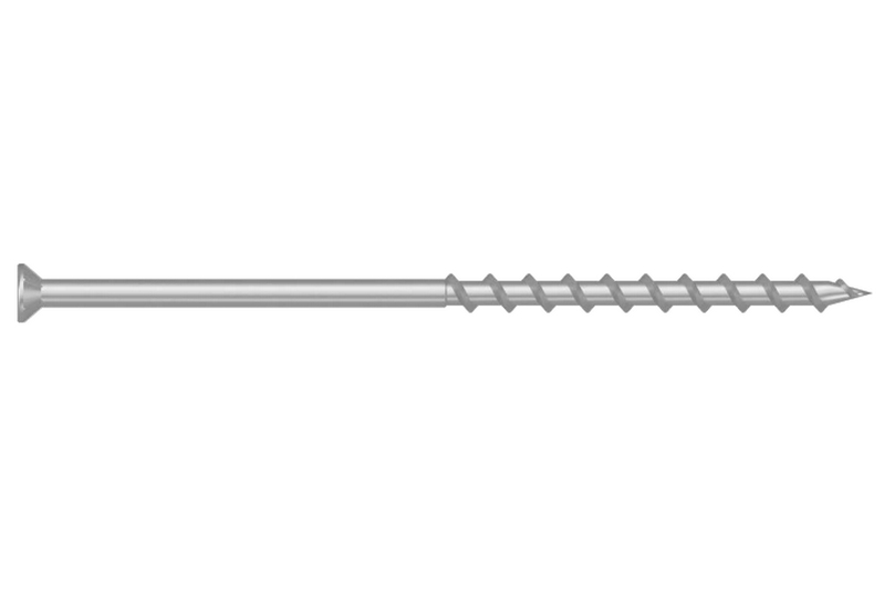 Tvrzený vrut do pórobetonu 8x160 TORX T30 bílý Zn ZH zápustná hlava (50 ks/bal)