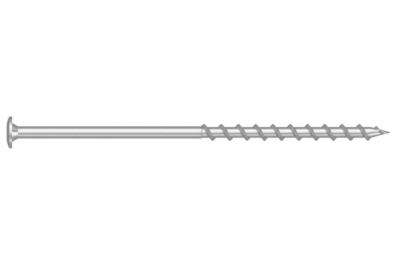 Tvrzený vrut do pórobetonu 8x120 TORX T30 bílý Zn TH talířová hlava (50 ks/bal)