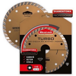 Diamantový řezný kotouč TURBO PROFESSIONAL 115 x 22,23 mm na kámen, beton, cihlu