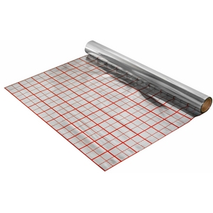 Fólie 90 mikronů pro podlahové topení - reflexní 50 metrů s rastrem  - DOPRODEJ --