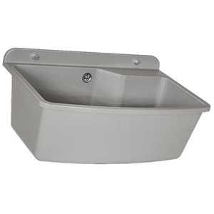 Technický dřez XXL ŠEDÝ 61 x 44 x 23 cm z polypropylenu + sifon, montážní set