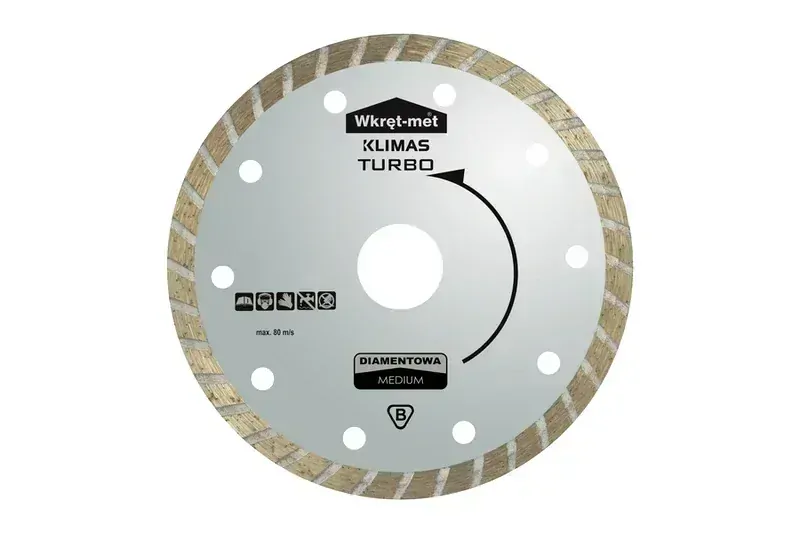 Diamantový řezný kotouč TURBO MEDIUM 115 x 22,23 mm na kámen, beton, cihlu