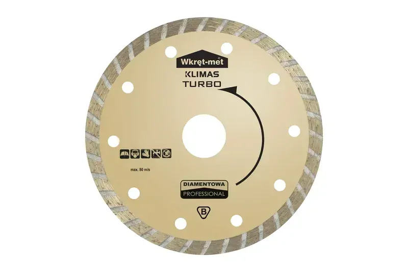 Diamantový řezný kotouč TURBO PROFESSIONAL 115 x 22,23 mm na kámen, beton, cihlu
