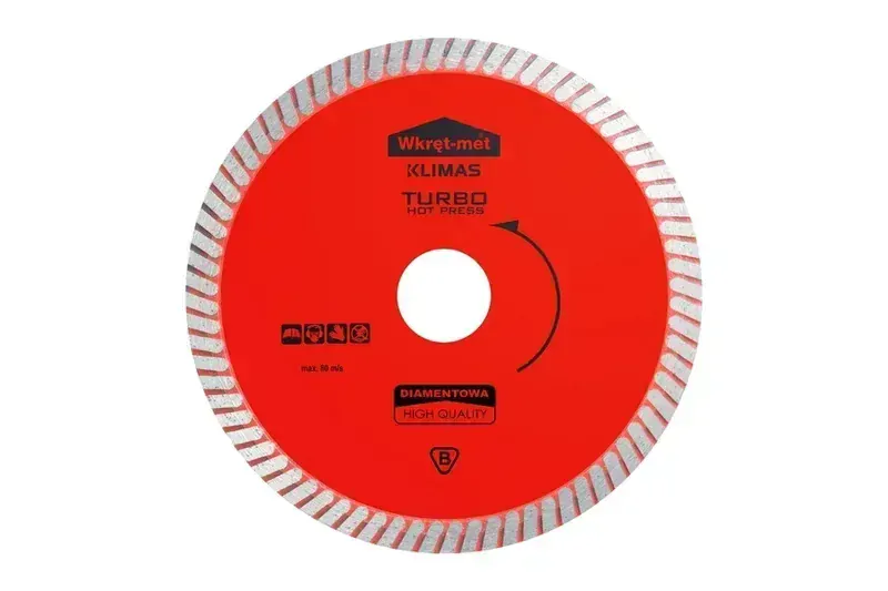 Diamantový řezný kotouč nejvyšší kvality TURBO HOT PRESSED 115 x 22,23 mm na kámen, beton, cihlu