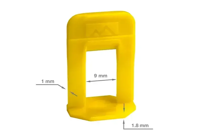 Spony 1 mm pro systém vyrovnávání dlaždic LEVELIZE (100 ks)