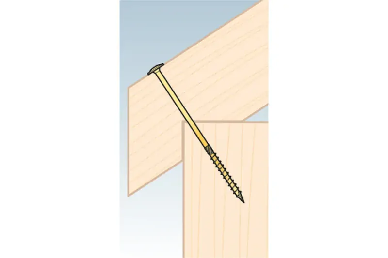 Konstrukční tesařský vrut 8x400 TORX T40 Zn TH talířová hlava (50 ks/bal)
