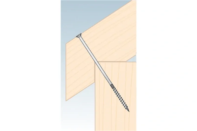Konstrukční tesařský vrut BÍLÝ zinek 5x50 TORX T25 Zn ZH zápustná hlava (200 ks/bal)