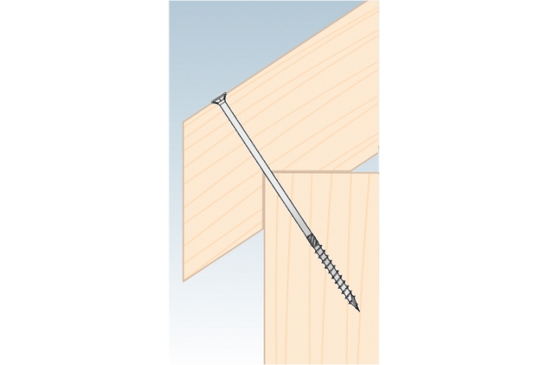 Konstrukční tesařský vrut BÍLÝ zinek 5x70 TORX T25 Zn ZH zápustná hlava (200 ks/bal)