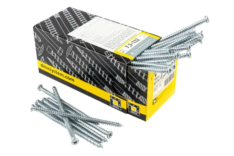 Kotevní turbošroub 7,5x132 TORX T30 stříbrný Zn zápustná hlava (100 ks/bal)