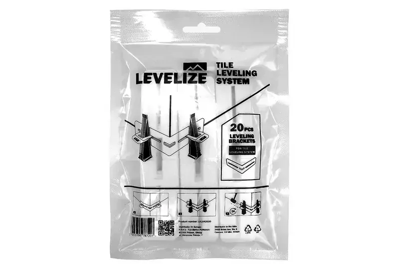 Rohy / úhly 90° pro systém vyrovnávání dlaždic LEVELIZE (20 ks)