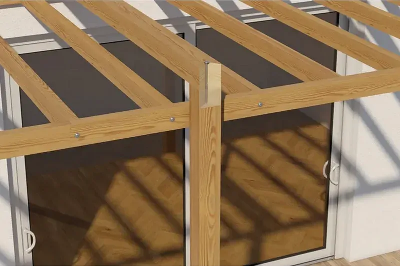 Konstrukční vrut do dřeva KLIMAS 8x180 TORX talířová hlava TX40 žlutý Zn (50 ks v balení)