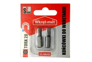 Profesionální bit KLIMAS S2 1/4" TORX TX20  - T20x25 mm (2 ks/bal)