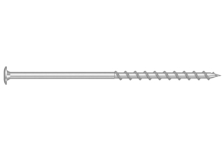 Tvrzený vrut do pórobetonu 8x100 TORX T30 bílý Zn TH talířová hlava (50 ks/bal)