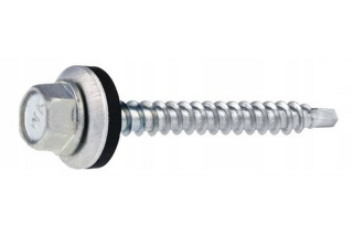 Samořezný střešní farmářský šroub KLIMAS 4,8 x 100 mm bez laku s podložkou EPDM (100 ks/bal)