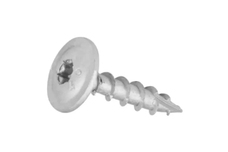 Tesařský vrut do zahradní architektury 8x40 TORX T40 stříbrný Zn talířová hlava (100 ks/bal)