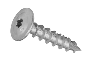 Tesařský vrut do zahradní architektury 10x50 TORX T40 stříbrný Zn talířová hlava (50 ks/bal)