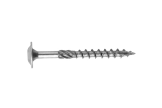 Konstrukční tesařský vrut BÍLÝ zinek 5x40 TORX T25 Zn TH talířová hlava (200 ks/bal)