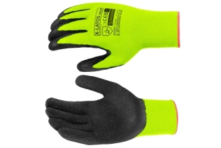 Pracovní ochranné rukavice X-LATOS NEON s latexovým povlakem